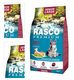 Rasco Premium dog granuly Senior Large 3 kg 4