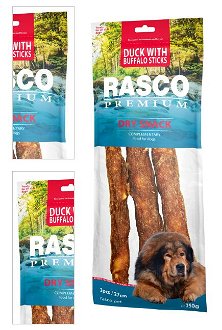 Rasco Premium pochúťka 3 tyčinky byvolie 27 cm obalené kačacím mäsom 250 g 4
