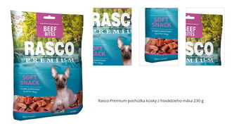 Rasco Premium pochúťka kúsky z hovädzieho mäsa 230 g 1