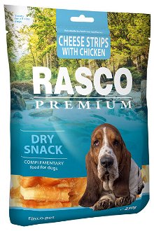 Rasco Premium pochúťka prúžky syra obalené kuracím mäsom 230 g