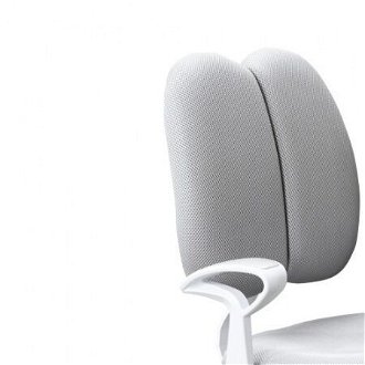 Rastúca stolička s podnožou a trakmi anais - sivá/biela 6