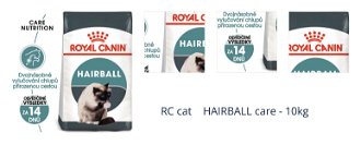RC cat    HAIRBALL care - 10kg 1