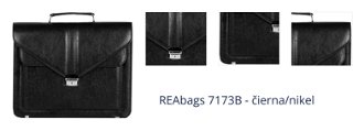 REAbags 7173B - čierna/nikel 1