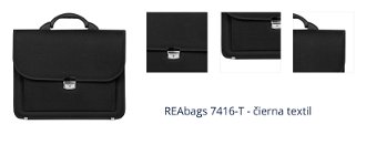 REAbags 7416-T - čierna textil 1
