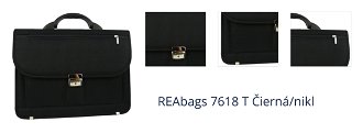 REAbags 7618 T Čierná/nikl 1