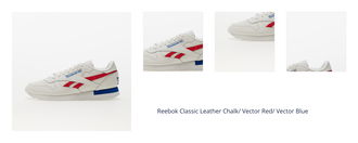 Reebok Classic Leather Chalk/ Vector Red/ Vector Blue 1