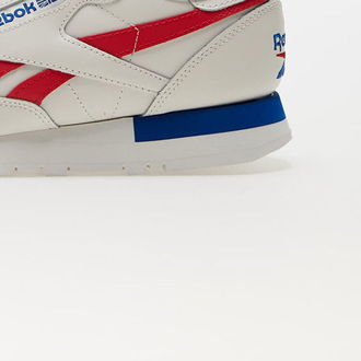 Reebok Classic Leather Chalk/ Vector Red/ Vector Blue 9