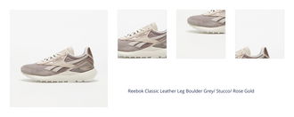 Reebok Classic Leather Leg Boulder Grey/ Stucco/ Rose Gold 1