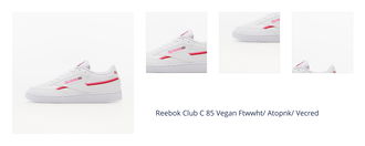 Reebok Club C 85 Vegan Ftwwht/ Atopnk/ Vecred 1