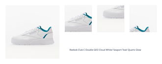 Reebok Club C Double GEO Cloud White/ Seaport Teal/ Quartz Glow 1