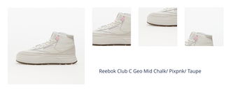 Reebok Club C Geo Mid Chalk/ Pixpnk/ Taupe 1