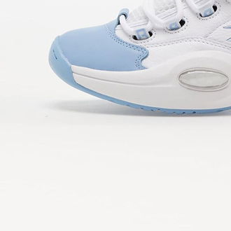 Reebok Question Mid Soft White/ Flux Blue/ Toxic Yellow 8