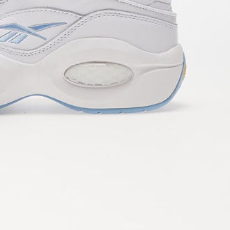 Reebok Question Mid Soft White/ Flux Blue/ Toxic Yellow 9