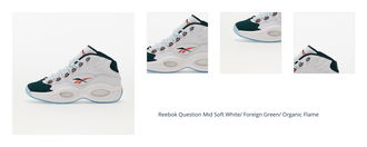 Reebok Question Mid Soft White/ Foreign Green/ Organic Flame 1