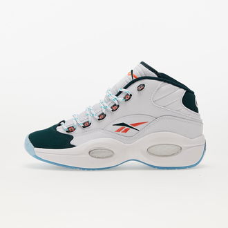 Reebok Question Mid Soft White/ Foreign Green/ Organic Flame 2