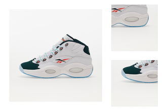 Reebok Question Mid Soft White/ Foreign Green/ Organic Flame 3