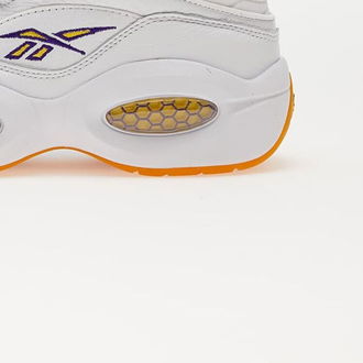 Reebok Question Mid White/ Yellow Thread/ Ultra Violet 9