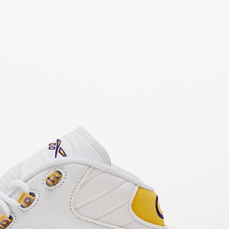 Reebok Question Mid White/ Yellow Thread/ Ultra Violet 7