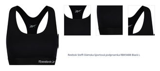 Reebok Steffi Dámska športová podprsenka RBK9488 Black L 1