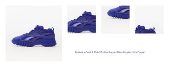 Reebok x Cardi B Club V2 Ultra Purple/ Ultra Purple/ Ultra Purple 1