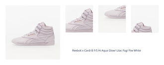 Reebok x Cardi B F/S Hi Aqua Glow/ Lilac Fog/ Ftw White 1