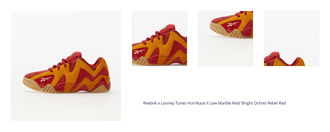 Reebok x Looney Tunes Hurrikaze II Low Marble Red/ Bright Ochre/ Rebel Red 1