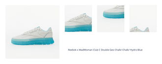 Reebok x MadWoman Club C Double Geo Chalk/ Chalk/ Hydro Blue 1