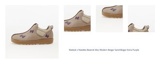 Reebok x Needles Beatnik Moc Modern Beige/ Sand Beige/ Extra Purple 1