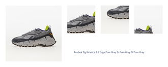 Reebok Zig Kinetica 2.5 Edge Pure Grey 3/ Pure Grey 5/ Pure Grey 1