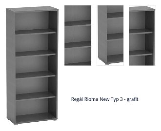 Regál Rioma New Typ 3 - grafit 1