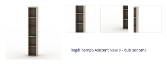 Regál Tempo Asistent New 9 - dub sonoma 1