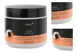 Regeneračná maska pre zničené a citlivé vlasy Sibel Repair - 500 ml (8700010) + darček zadarmo 3