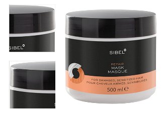 Regeneračná maska pre zničené a citlivé vlasy Sibel Repair - 500 ml (8700010) + darček zadarmo 4