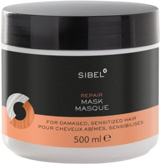 Regeneračná maska pre zničené a citlivé vlasy Sibel Repair - 500 ml (8700010) + darček zadarmo 2