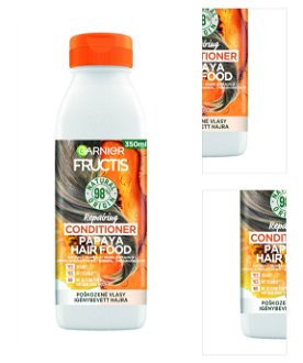 Regeneračný kondicionér pre poškodené vlasy Garnier Fructis Papaya Hair Food - 350 ml + darček zadarmo 3