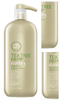 Regeneračný šampón a sprchový gél s konopným olejom Paul Mitchell Tea Tree Hemp - 1000 ml (201174) + darček zadarmo 3