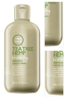 Regeneračný šampón a sprchový gél s konopným olejom Paul Mitchell Tea Tree Hemp - 300 ml (201173) + darček zadarmo 3