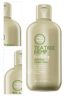 Regeneračný šampón a sprchový gél s konopným olejom Paul Mitchell Tea Tree Hemp - 300 ml (201173) + darček zadarmo 4