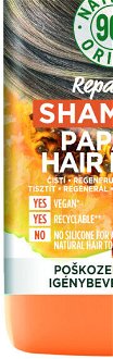 Regeneračný šampón pre poškodené vlasy Garnier Fructis Papaya Hair Food - 350 ml + darček zadarmo 8