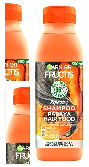 Regeneračný šampón pre poškodené vlasy Garnier Fructis Papaya Hair Food - 350 ml + darček zadarmo 4