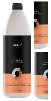 Regeneračný šampón pre zničené a citlivé vlasy Sibel Repair - 1000 ml (8700008) + darček zadarmo 3