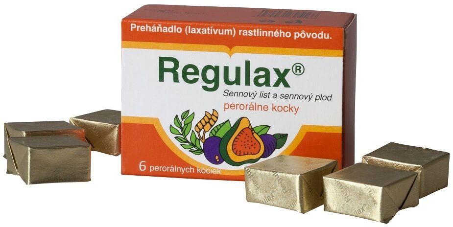 Regulax Perorálne kocky 6 x 10 mg