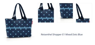 Reisenthel Shopper E1 Mixed Dots Blue 1