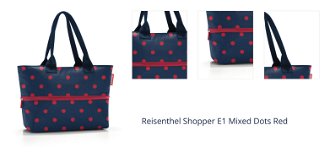 Reisenthel Shopper E1 Mixed Dots Red 1