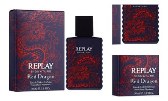 Replay Signature Red Dragon Man - EDT 30 ml 3