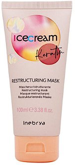 Reštrukturalizačná maska na poškodené vlasy Inebrya Ice Cream Keratin Restructuring Mask - 100 ml (771026351) + DARČEK ZADARMO 2