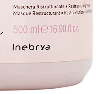 Reštrukturalizačná maska na poškodené vlasy Inebrya Ice Cream Keratin Restructuring Mask - 500 ml (771026311) + darček zadarmo 9