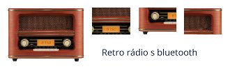 Retro rádio s bluetooth 1