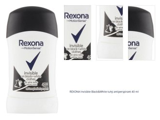 REXONA Invisible Black&White tuhý antiperspirant 40 ml 1