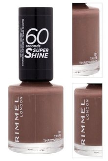 RIMMEL LONDON 60 Seconds Lak na nechty 101 Taupe Throwback 8 ml 3